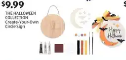 Aldi THE HALLOWEEN COLLECTION Create-Your-Own Circle Sign offer