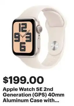 Best Buy Apple Watch SE 2nd Generation (GPS) 40mm Aluminum Case offer