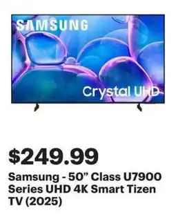 Best Buy Samsung - 50" Class U7900 Series UHD 4K Smart Tizen TV offer