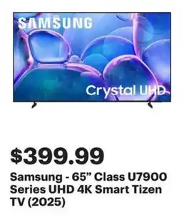 Best Buy Samsung-65" Class U7900 Series UHD 4K Smart Tizen TV (2025) offer