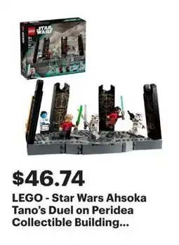 Best Buy LEGO Star Wars Ahsoka Tano's Duel on Peridea Collectible Building... offer