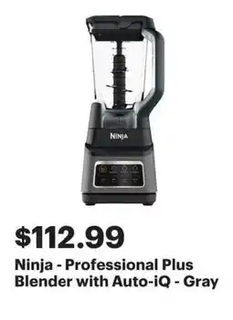 Best Buy Ninja - Professional Plus Blender with Auto-iQ - Gray offer