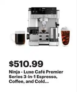 Best Buy Ninja - Luxe Café Premier Series 3-in-1 Espresso, Coffee, and Cold... offer