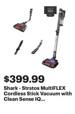Best Buy Shark - Stratos MultiFLEX Cordless Stick Vacuum with Clean Sense IQ... offer