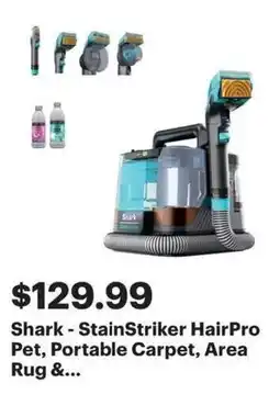 Best Buy Shark StainStriker HairPro Pet, Portable Carpet, Area Rug &... offer