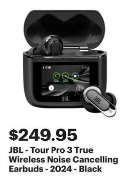 Best Buy JBL - Tour Pro 3 True Wireless Noise Cancelling Earbuds - 2024 - Black offer