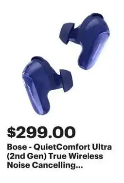 Best Buy Bose QuietComfort Ultra (2nd Gen) True Wireless Noise Cancelling... offer