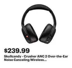 Best Buy Skullcandy - Crusher ANC 2 Over-the-Ear Noise Canceling Wireless... offer