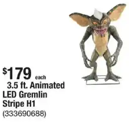 The Home Depot 3.5 ft. animated led gremlin stripe h1 offer