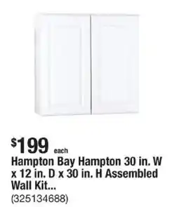 The Home Depot Hampton bay hampton 30 in. w x 12 in. d x 30 in. offer