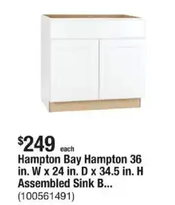 The Home Depot Hampton bay hampton 36 in. w x 24 in. d x 34.5 in. offer