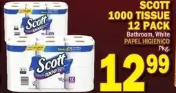 Bravo Supermarkets Scott 1000 tissue 12 pack offer