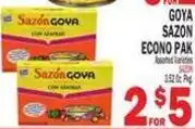 Bravo Supermarkets Goya sazon econo pak offer