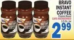 Bravo Supermarkets Bravo instant coffee offer