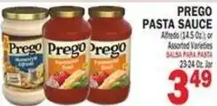 Bravo Supermarkets Prego pasta sauce offer