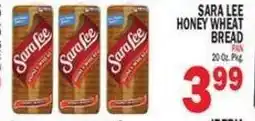 Bravo Supermarkets Sara lee honey wheat bread offer