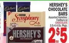 Bravo Supermarkets Hershey's chocolate bars offer