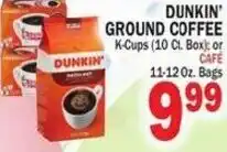 Bravo Supermarkets Dunkin' ground coffee offer