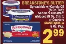 Bravo Supermarkets Breakstone's butter offer