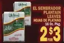 Bravo Supermarkets El sembrador plantain leaves hojas de platano offer