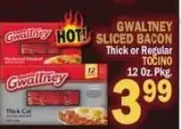 Bravo Supermarkets Gwaltney sliced bacon offer