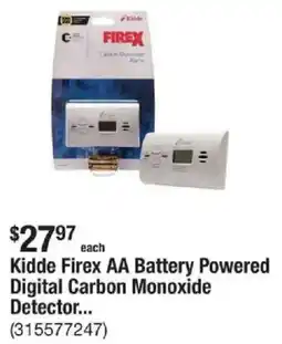 The Home Depot Kidde Firex AA Battery Powered Digital Carbon Monoxide Detector... offer
