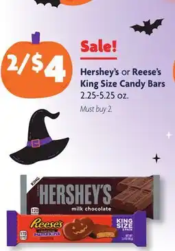Family Dollar Hershey's or Reese's King Size Candy Bars offer