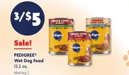 Family Dollar PEDIGREE Wet Dog Food offer