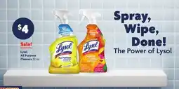 Family Dollar Lysol All Purpose Cleaners offer