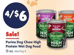 Family Dollar Purina Dog Chow High Protein Wet Dog Food offer