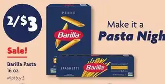 Family Dollar Barilla Pasta offer