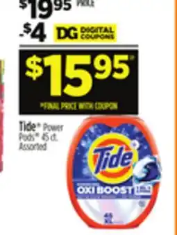 Dollar General Tide Power Pods offer