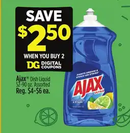 Dollar General Ajax Dish Liquid offer