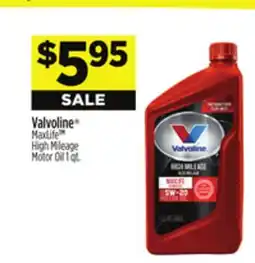 Dollar General Valvoline MaxLife High Mileage Motor Oil offer