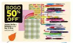 Dollar General Journals, Pen Bar or Notebooks offer