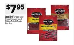 Dollar General Jack Link's Beef Jerky Original, Teriyaki, Sweet & Hot or Teriyaki Tender Bites offer