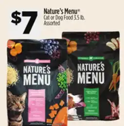 Dollar General Nature's Menu Cat or Dog Food offer