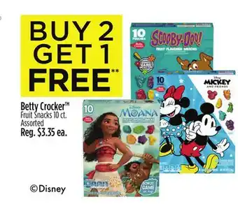 Dollar General Betty Crocker Fruit Snacks offer