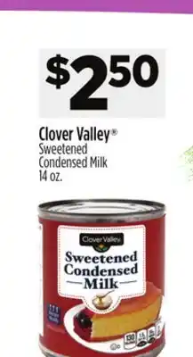 Dollar General Clover Valley Sweetened Condensed Milk offer