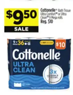 Dollar General Cottonelle Bath Tissue Ultra Comfort or Ultra Clean offer