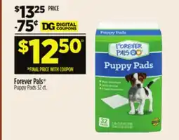 Dollar General Forever Pals Puppy Pads offer