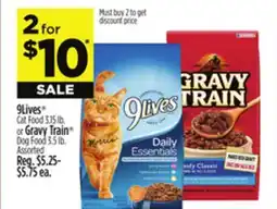 Dollar General 9Lives or Gravy Train offer