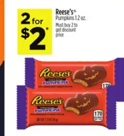 Dollar General Reese's Pumpkins offer