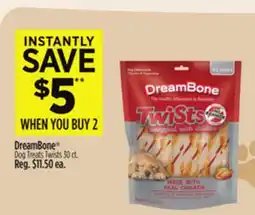 Dollar General DreamBone Dog Treats Twists offer