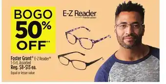 Dollar General Foster Grant E-Z Reader offer