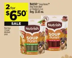 Dollar General Nutrish Soup Bones Dog Treats Beef or Chicken offer