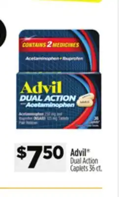 Dollar General Advil Dual Action Caplets offer