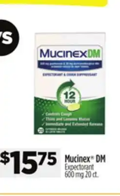 Dollar General Mucinex DM Expectorant 600 mg offer