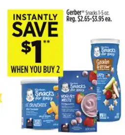 Dollar General Gerber Snacks offer