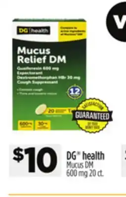 Dollar General DG health Mucus DM offer